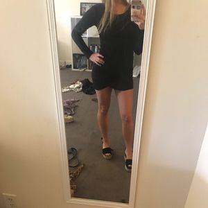 Black envelope dress